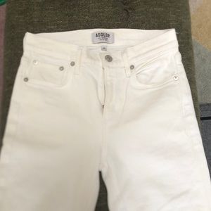 AGOLDE white jeans